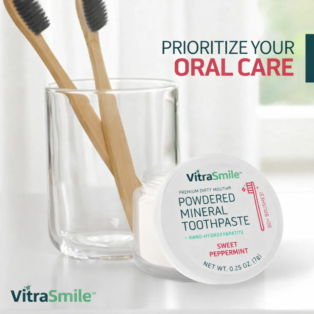 VitraSmile⢠Powdered Mineral Toothpaste
